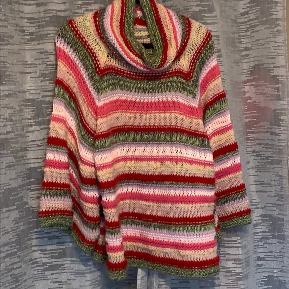 Anthropologie knit cowl poncho